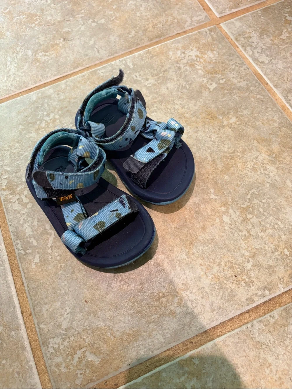 Teva Kids Light Blue Patterned Strap Sandals